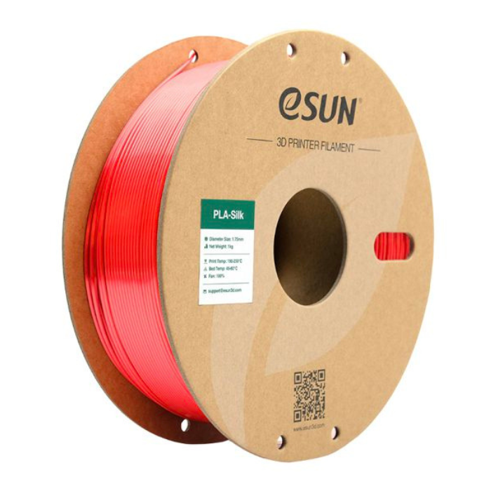 eSun 1.75mm PLA-Silk Filament 1kg/roll Red Color