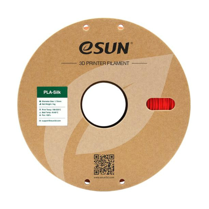 eSun 1.75mm PLA-Silk Filament 1kg/roll Red Color