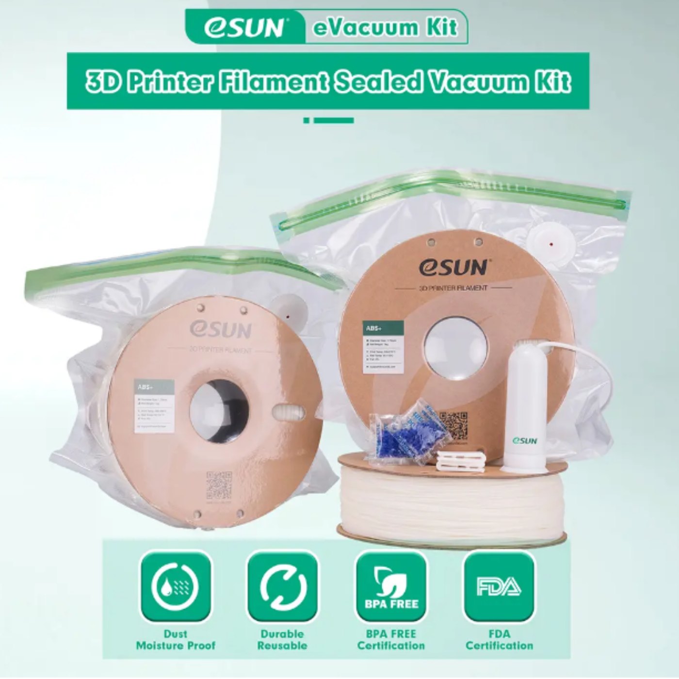 eSun 3D Printer Filament Sealed eVacuum kit Pro 3