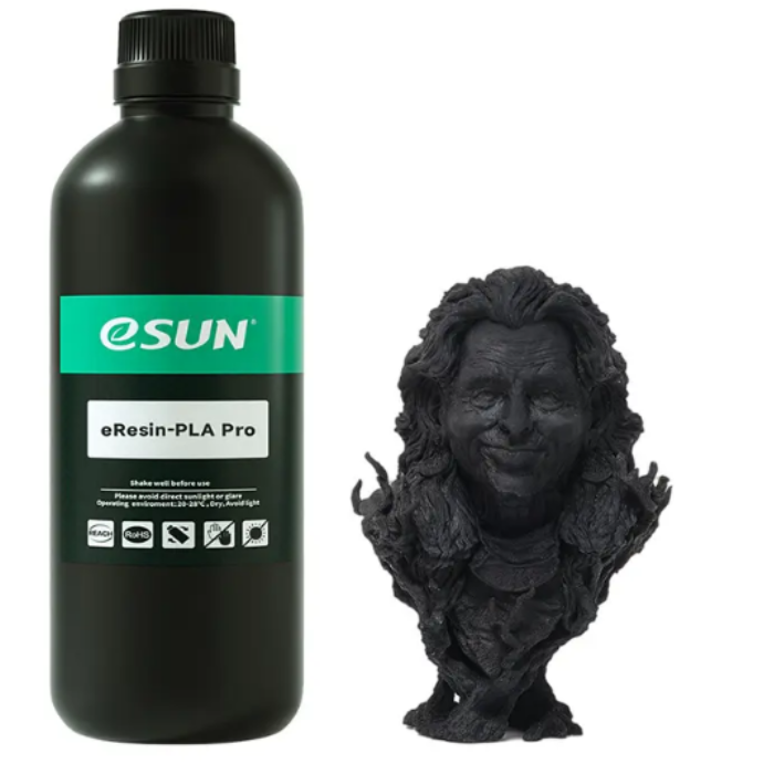esun eResin-PLA Pro Bottle 1kg Black Color