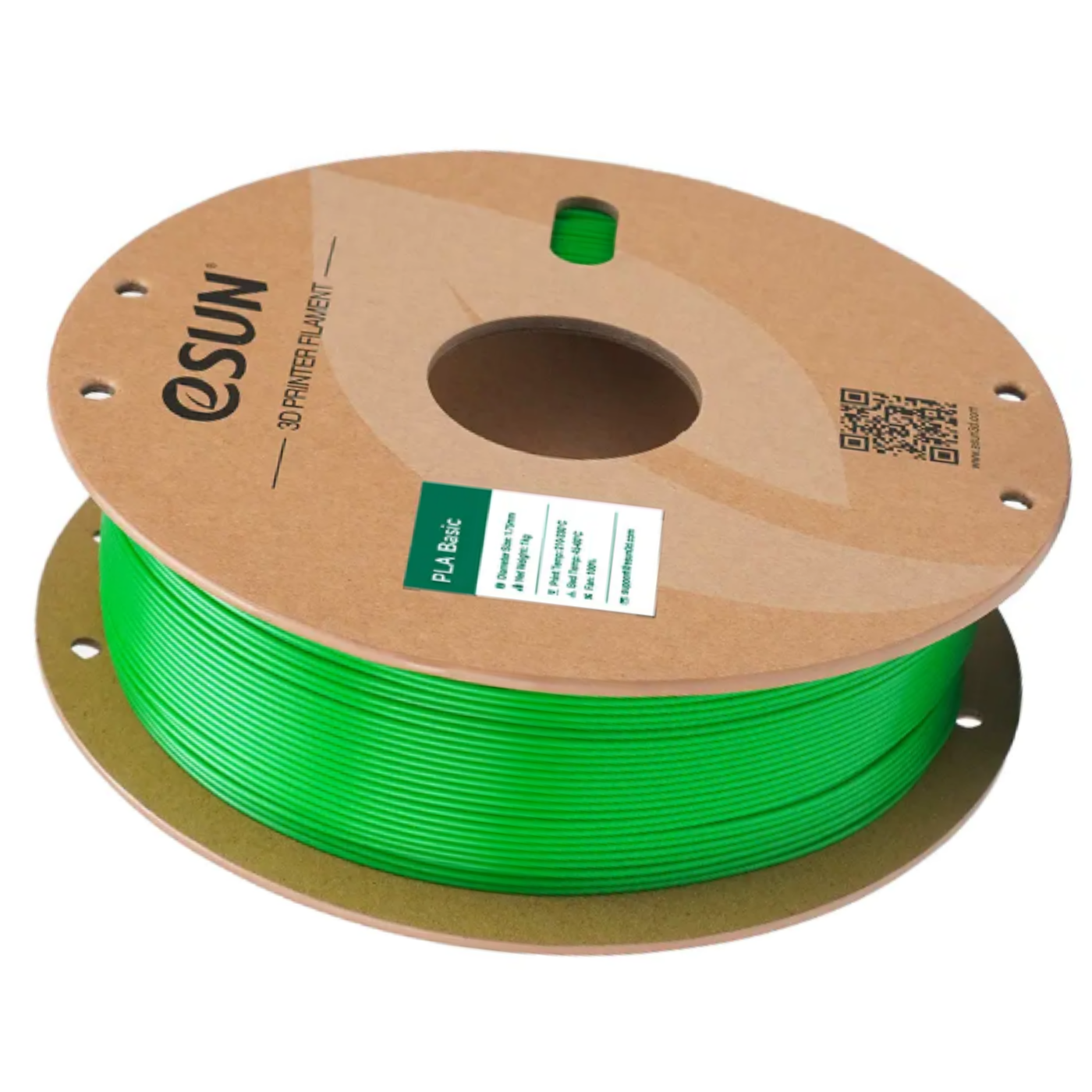 eSun PLA-Basic 1.75mm 1kg Roll 3D Printing Filament Green Color