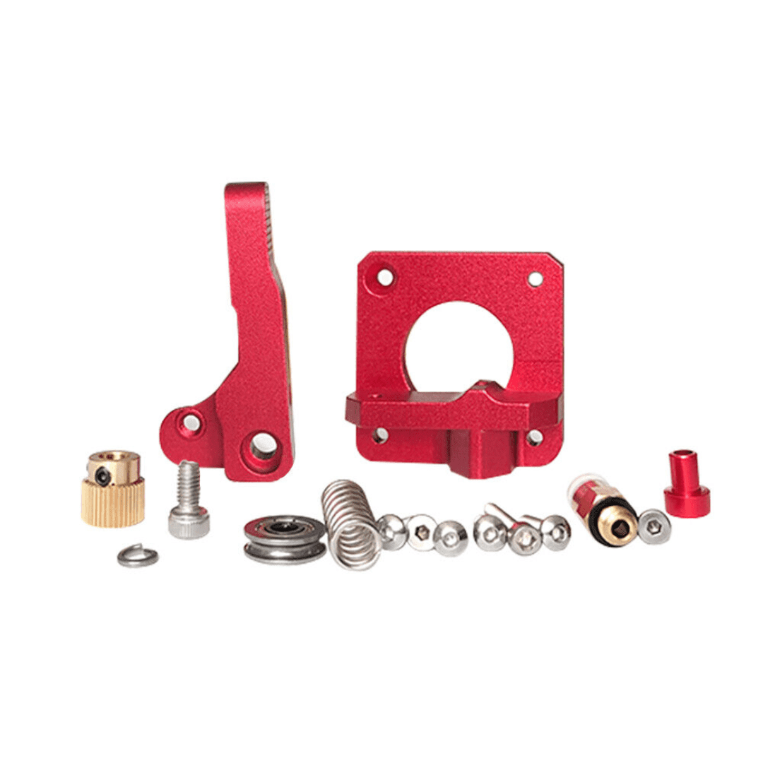 Extruder Kit Left Side Upgraded Red MK8 All Metal Bowden for 1.75mm Filament