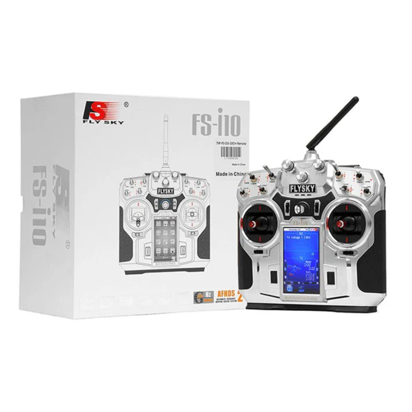 Flysky FS-i10 10CH 2.4GHz AFHDS 2 LCD Transmitter with Receiver