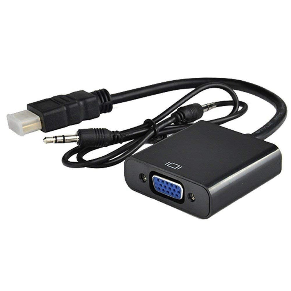 HDMI to VGA Converter with Audio - Black