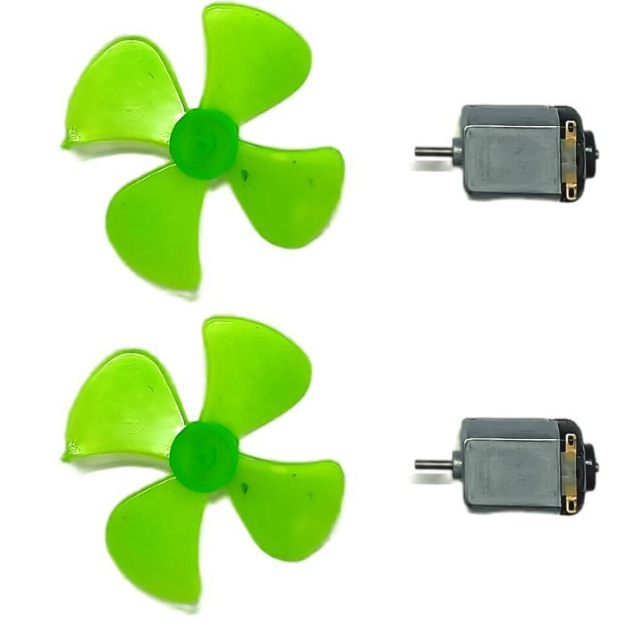 High Speed DC Toy Motor with Fan (2pcs)