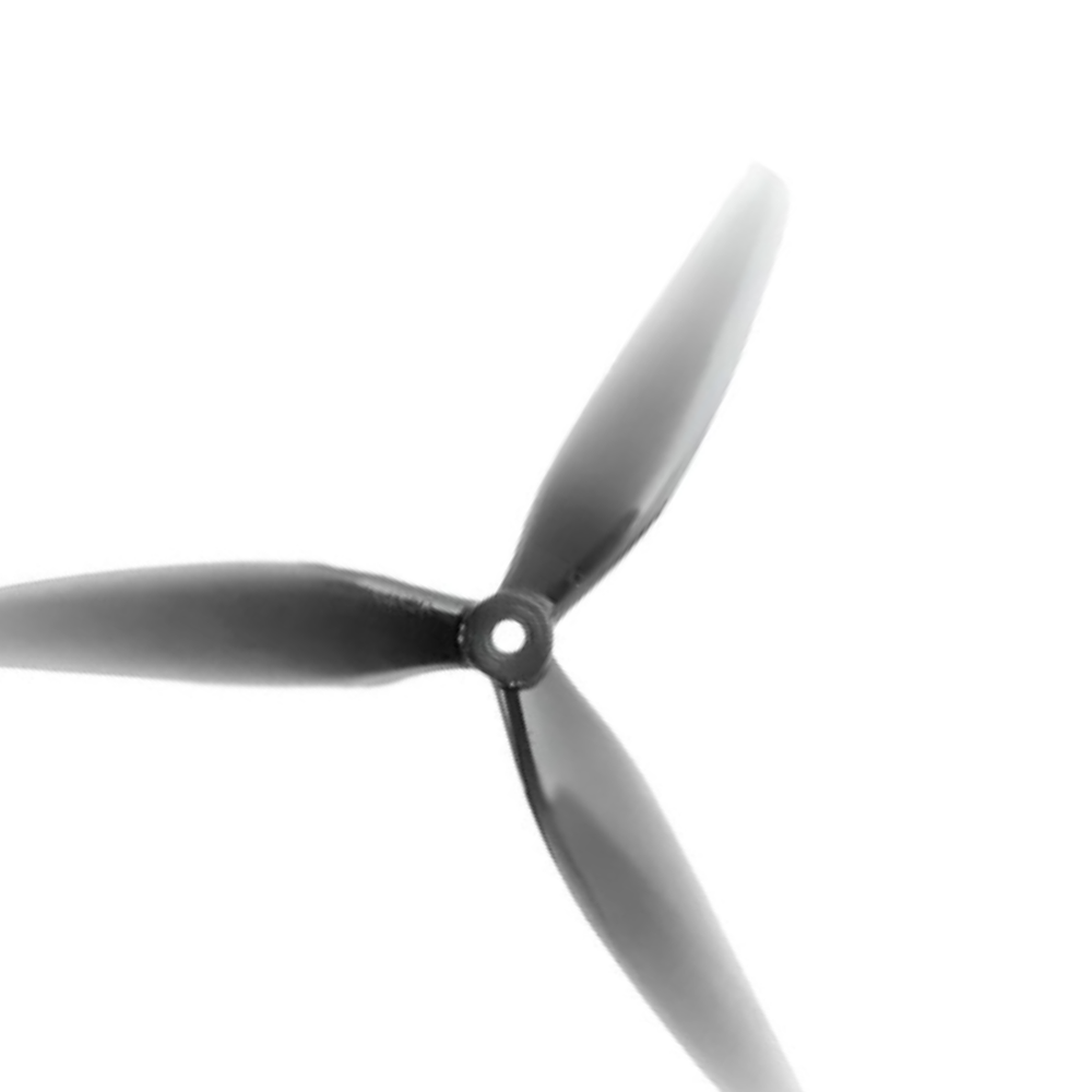 HQProp 7X4X3 Light Grey (2CW+2CCW)-Poly Carbonate Triblade Propeller