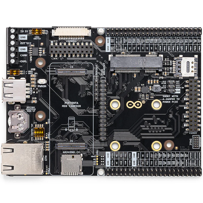 Official Arduino Portenta Mid Carrier Board - ASX00055 for H7/C33/X8