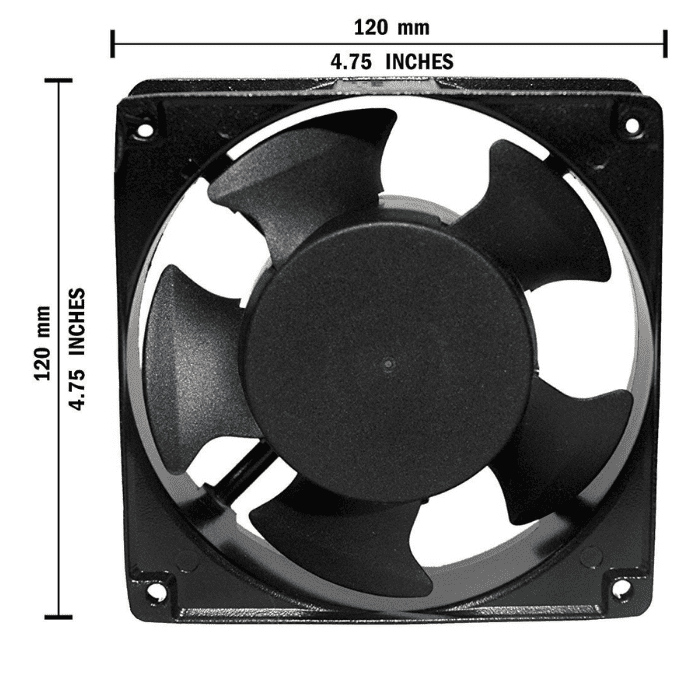 Iotcart 220V AC Cooling Fan 120mm - 3D Printer & PC Case Cooling