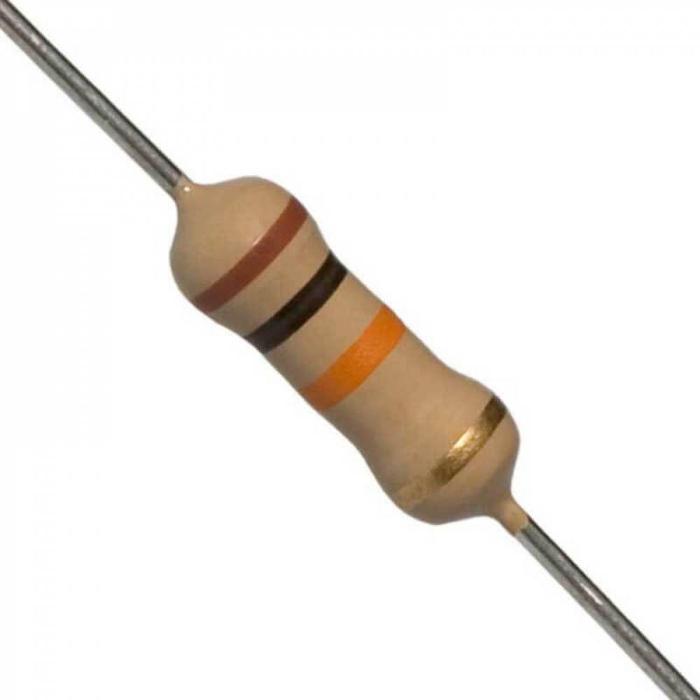 Buy 1k Ohm Resistor (Pack of 10) - 1/4W Carbon Film - Compatible with Arduino/Raspberry Pi - Iotcart