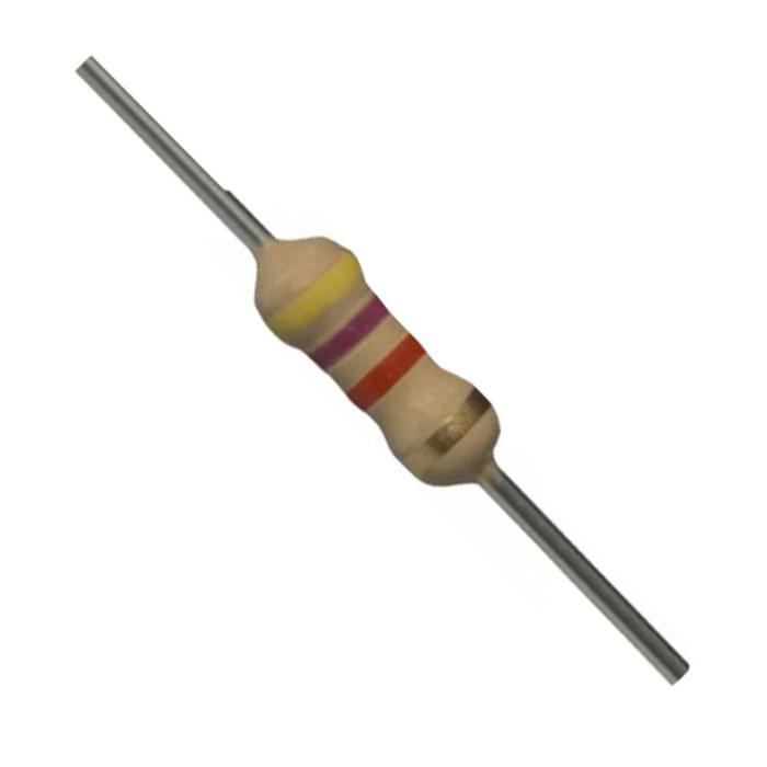 Buy 4.7k Ohm Carbon Film Resistor (Pack of 10) for Arduino - Iotcart