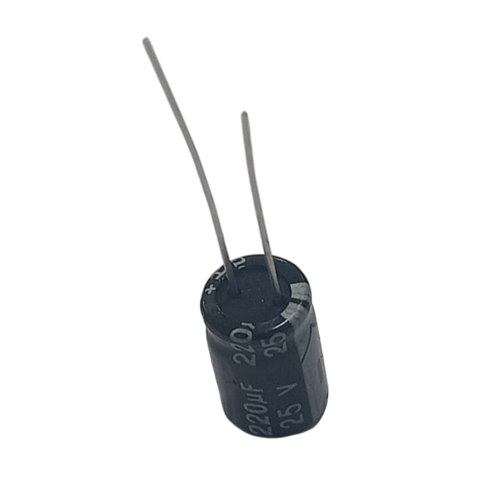 220µF 25V Electrolytic Capacitor (Pack of 5)