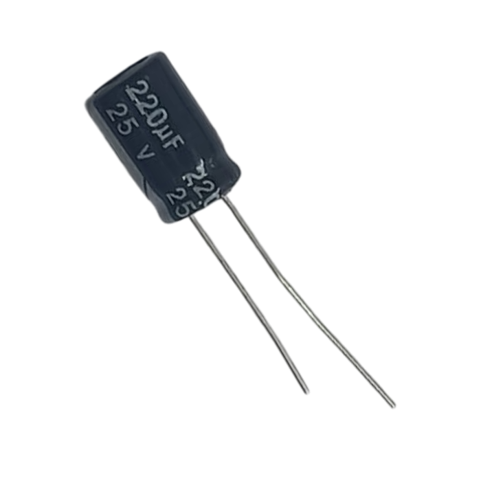 220µF 25V Electrolytic Capacitor (Pack of 5)