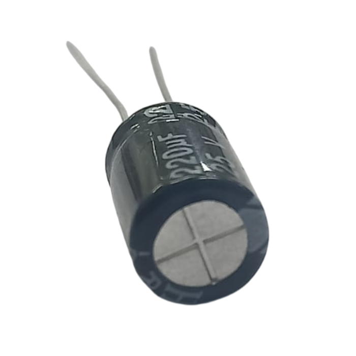 220µF 25V Electrolytic Capacitor (Pack of 5)