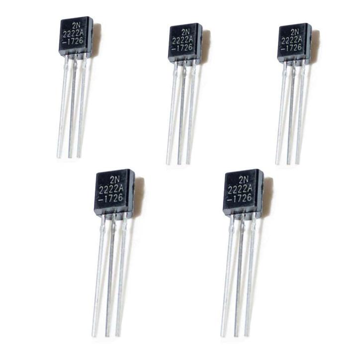 Iotcart 2N2222A NPN Transistor 600mA 40V - Pack of 5 for Arduino