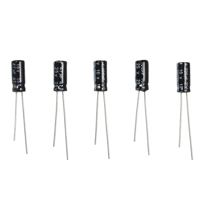 Iotcart 15 Value Electrolytic Capacitor Kit 200PC - DIY Electronics