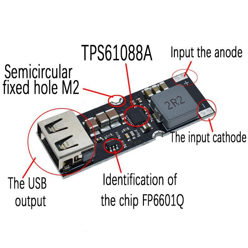 Single Cell Lithium Battery Boost Power Module Board