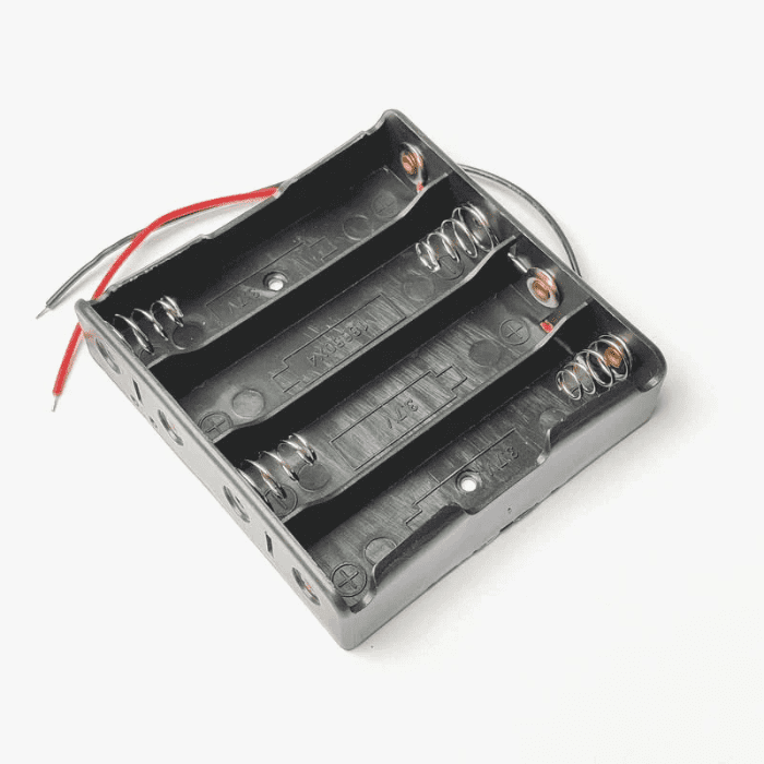 4 Cell 18650 Lithium ion Battery Holder