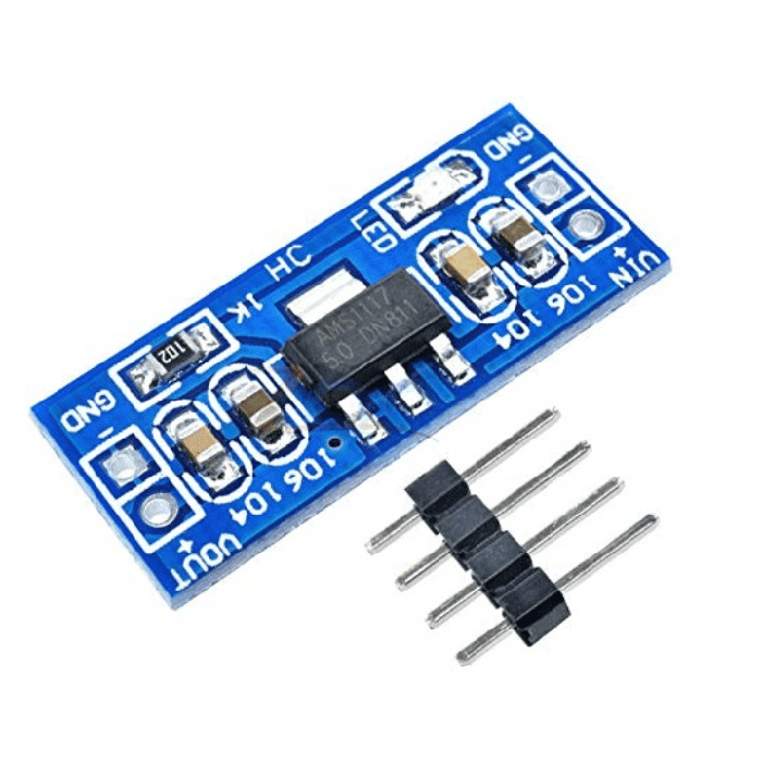 Iotcart AMS1117-5.0 5V Step-Down Power Supply Module - 1A Output for Arduino Projects