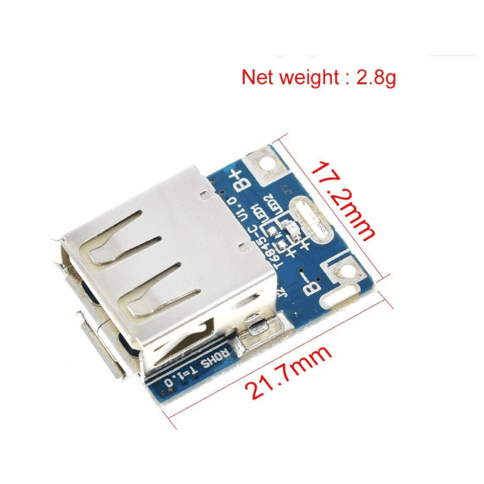 Iotcart SES-P-1143 5V 2-in-1 Charge Discharge Board for 18650 Battery - DIY Power Bank Module
