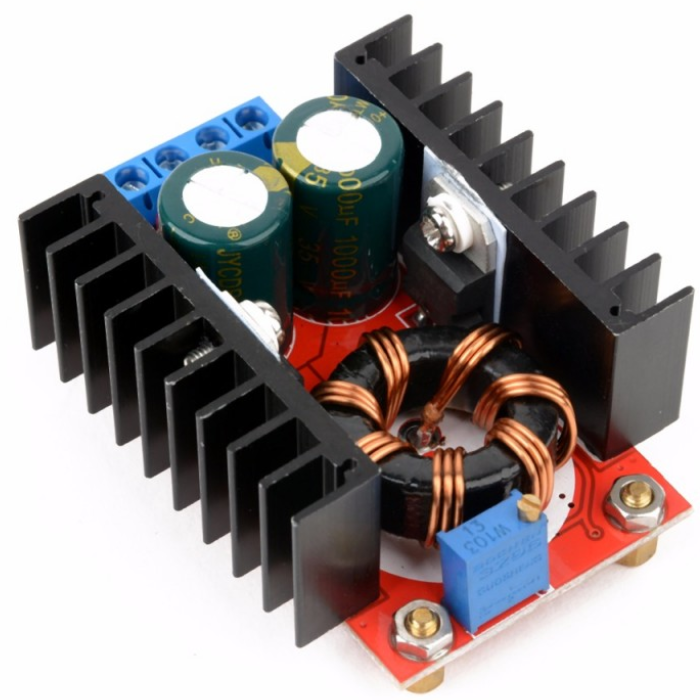 Iotcart 150W DC-DC Boost Converter 10V-32V to 12V-35V Adjustable Power Module - Buy Online in India