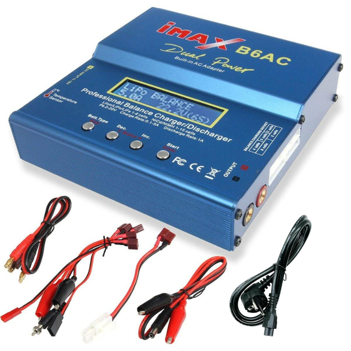 Iotcart iMax B6AC 80W Smart Balance Charger for LiPo Batteries - RC & Drone Use