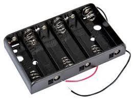 Iotcart 6 AA Battery Holder 9V Plastic Case - Robotics & Arduino Power