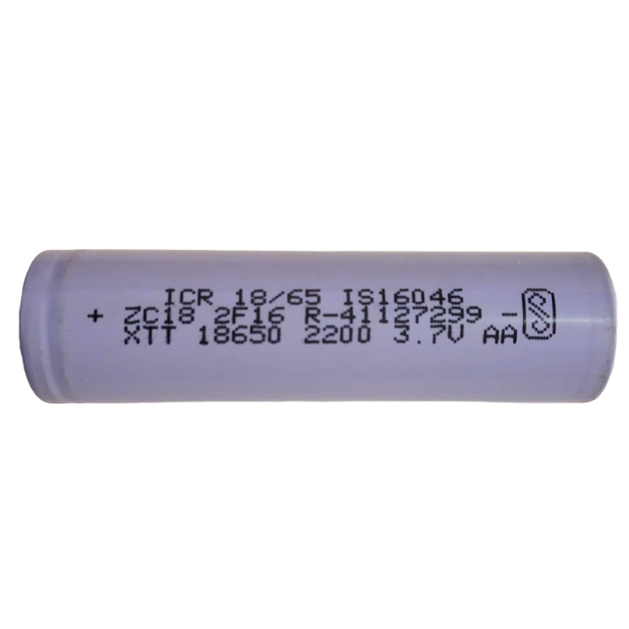 18650 2200mAh 3.7v Cylinder Rechargeable Li-Ion Battery (Any Colour)