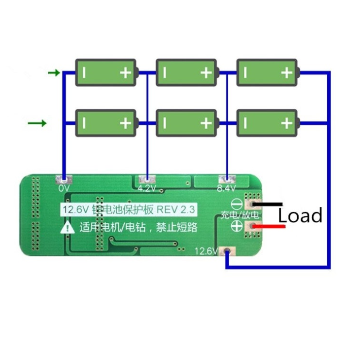 Iotcart 3S 20A Li-ion Battery Protection Board for 18650/26650 - Buy in India