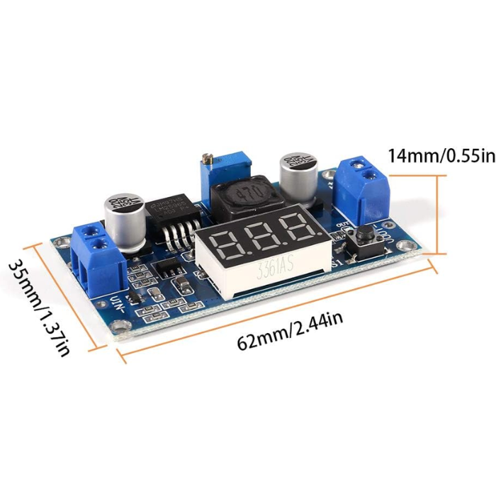 LM2596 DC-DC Step-down Buck Module 3A Adjustable - Power Supply for DIY Projects