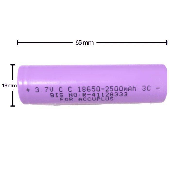 Iotcart 3.7V 2500mAh 18650 Li-Ion Battery - Buy for Arduino & Raspberry Pi Projects