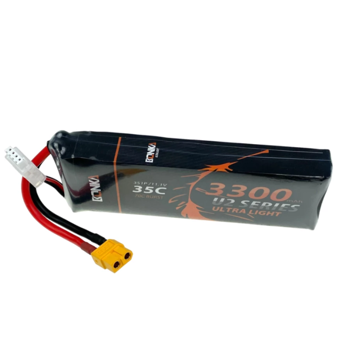 Bonka 11.1V 3300mAh 35C 3S LiPo Battery - RC Drones & Cars