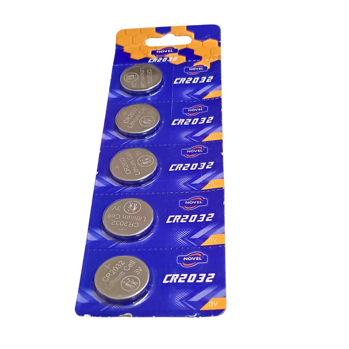 Novel CR2032 3V Lithium Coin Battery (5-Pack) - IoT & Wearable Devices - Buy Online in India
