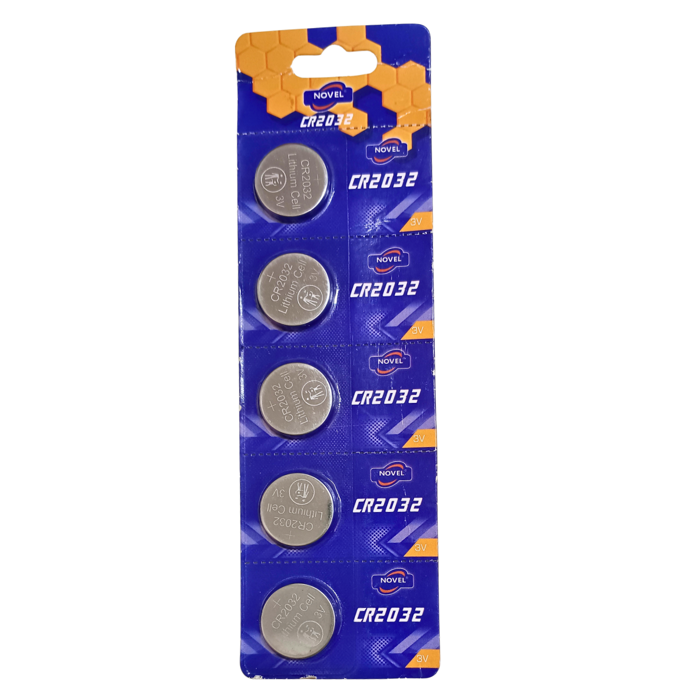 Novel CR2032 3V Lithium Coin Battery (5-Pack) - IoT & Wearable Devices - Buy Online in India
