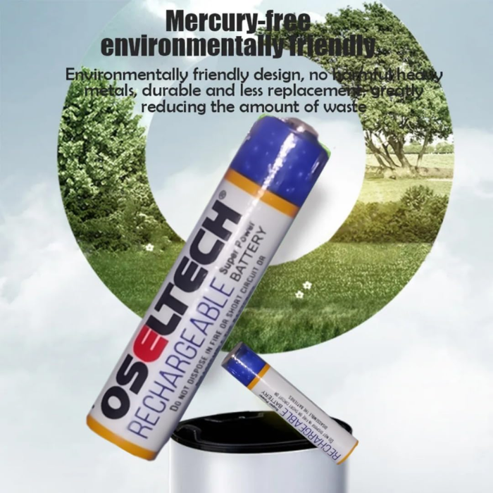 Iotcart 1000mAh AAA Rechargeable Battery 1.2V (Pack of 2) - High-Capacity NiMH for Electronics