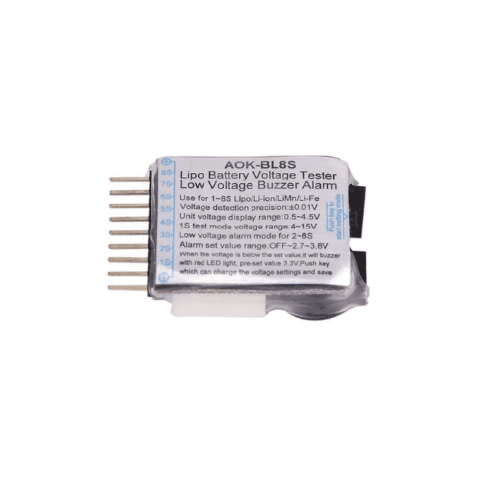 Iotcart 11.1V 25C 2200mAh LiPo Battery with B3AC Charger & Voltage Tester - RC Drone Power Solution