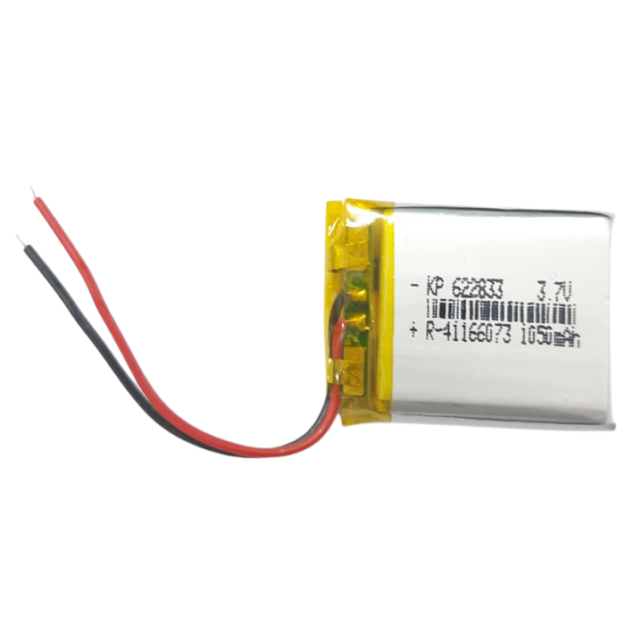 Iotcart 1050 mAh 3.7V LiPo Battery - Compact 33x28x6mm for IoT Devices - Buy in India