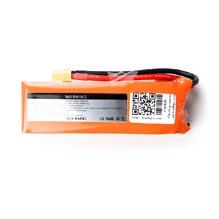 Orange 11.1V 5200mAh LiPo Battery Pack - High Power for Drones & RC