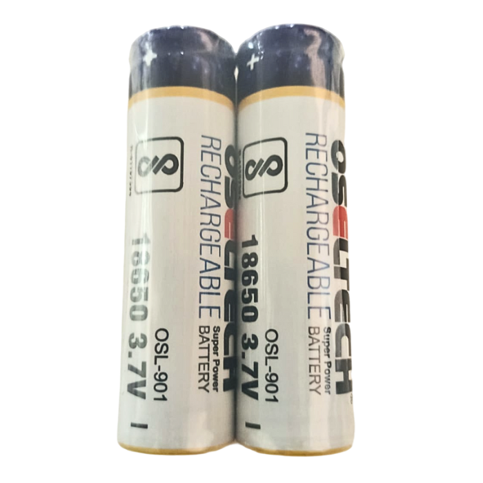 18650 3.7V 3800mAH Rechargeable Lithium Ion Battery with Header (Pack of 2)