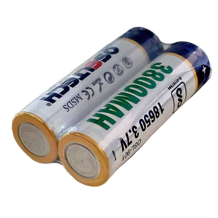 OSELTECH 3800 MAH 18650 3.7V Li-Ion Rechargeable Battery (Pack of 2)