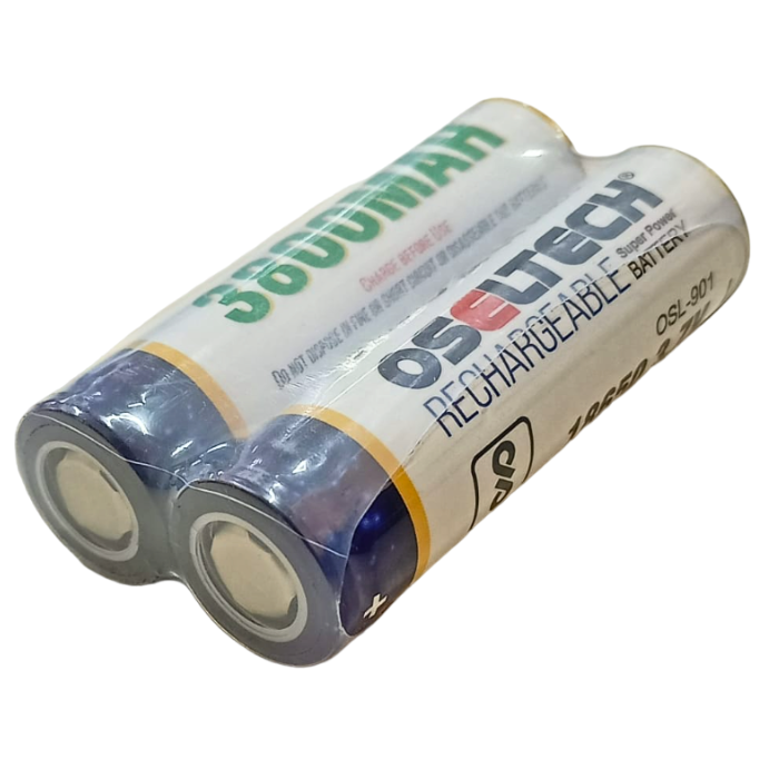 OSELTECH 3800mAh 18650 3.7V Li-Ion Rechargeable Battery - High-Capacity Power for DIY Projects