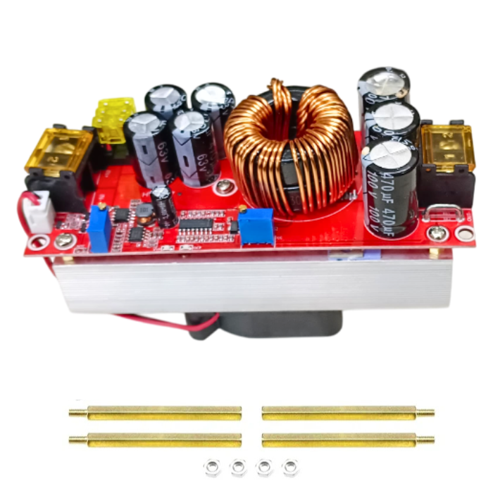Iotcart SES-P-1324 1800W 40A DC-DC Step-Up Module - Adjustable Power Supply for Solar & Battery Charging