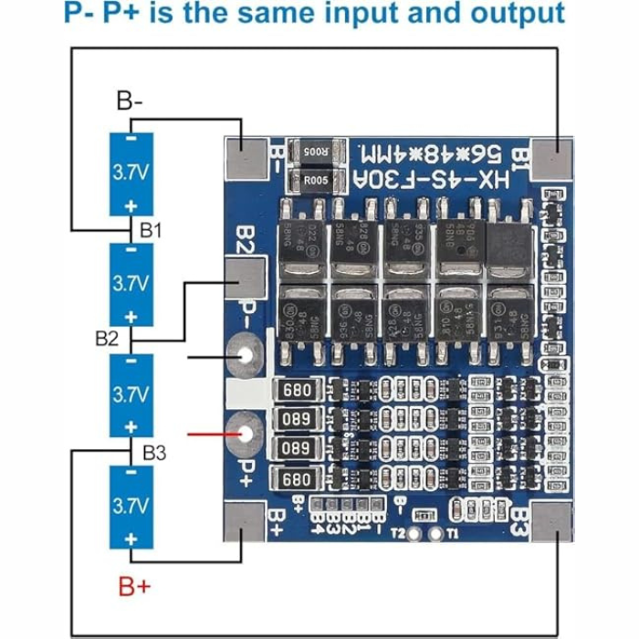 Flash 4S 30A 148V Li-Ion Lithium 18650 Battery Protection Board
