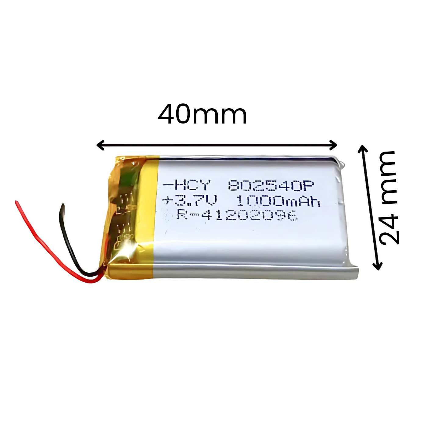 Witty Fox 1000mAh Rechargeable 3.7v Lithium Polymer Battery