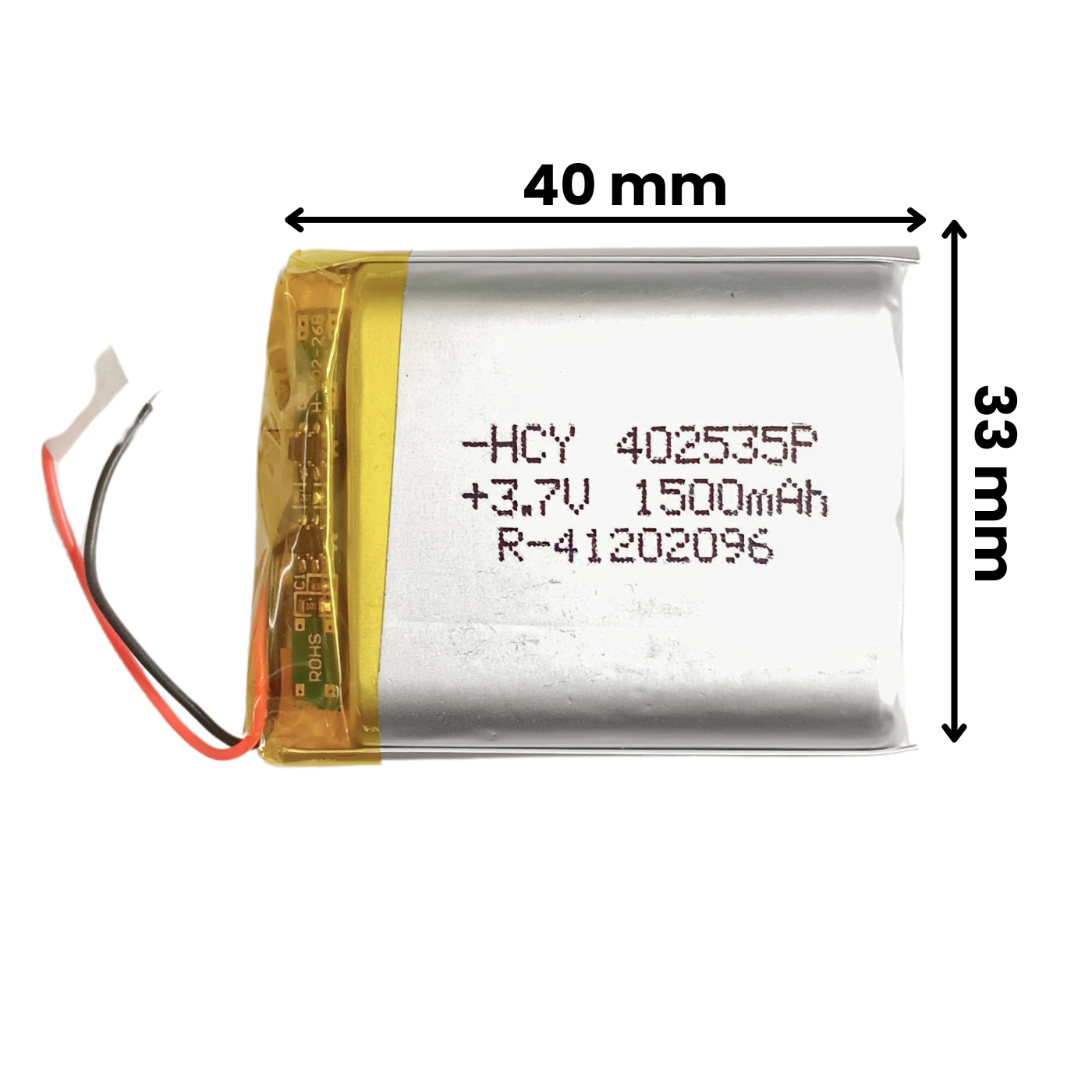 Witty Fox 1500mAh Rechargeable 3.7v LiPo Battery