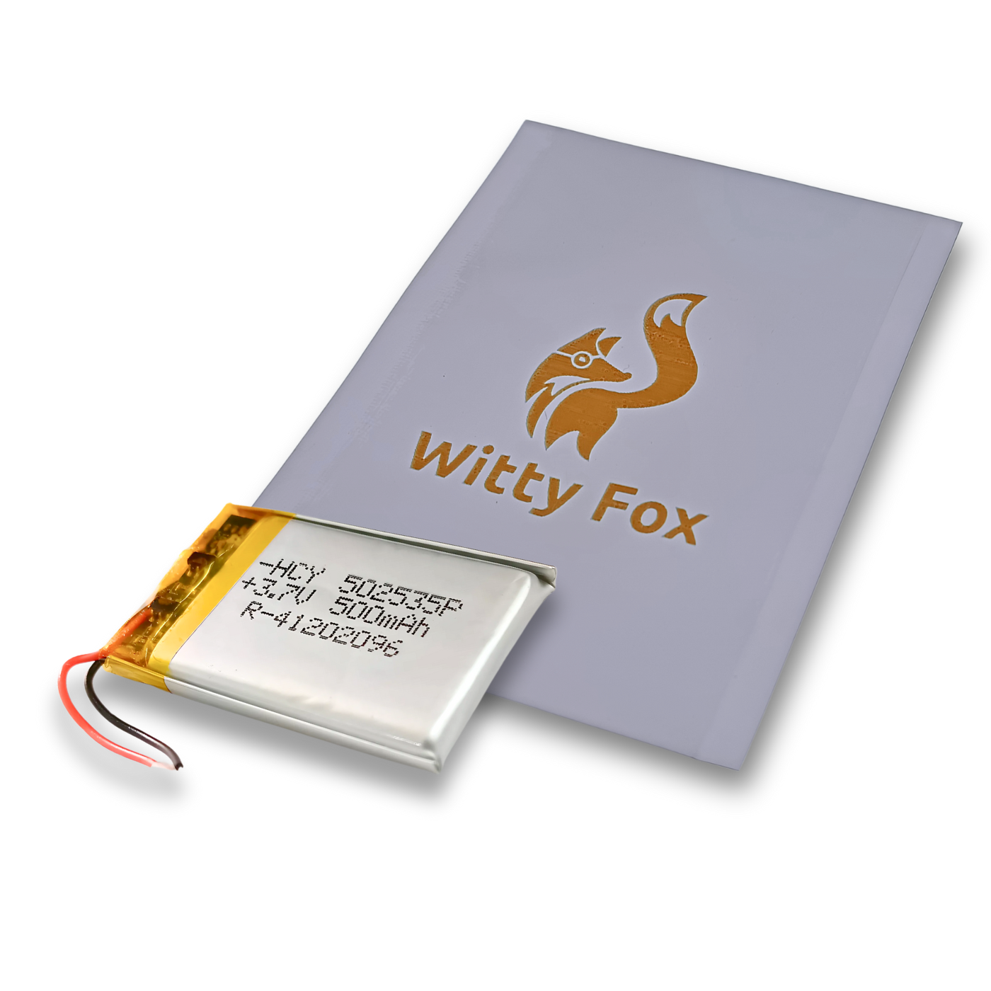 Witty Fox 3.7V 500mAh Rechargeable LiPo Battery