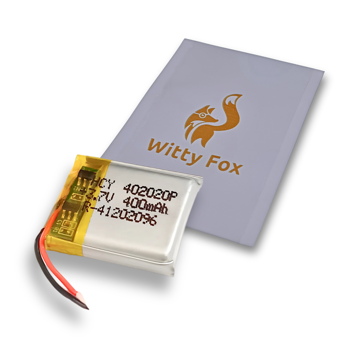 Witty Fox 3.7V 400mAh Rechargeable LiPo Battery