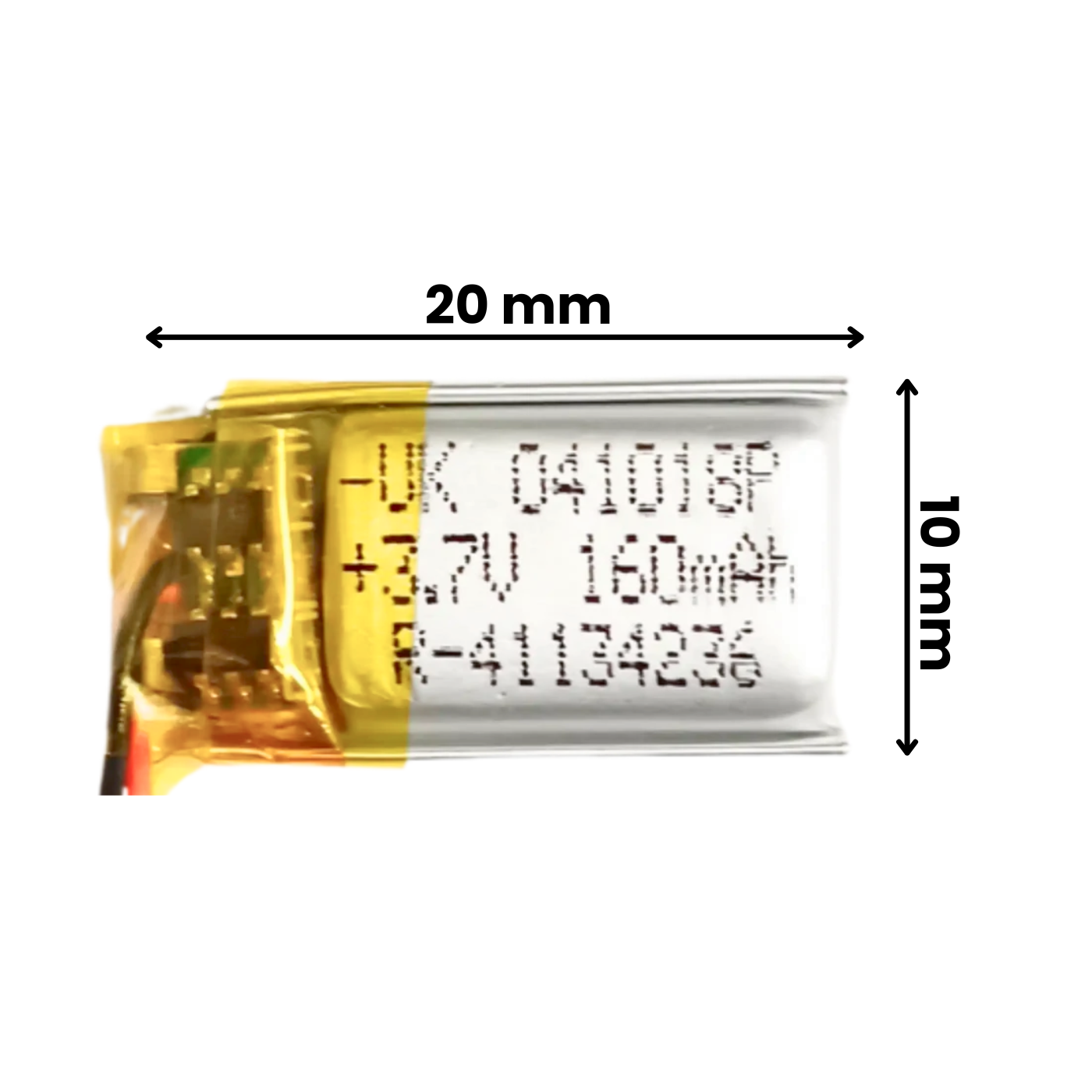 Witty Fox 160mAh Rechargeable 3.7V LiPo Battery