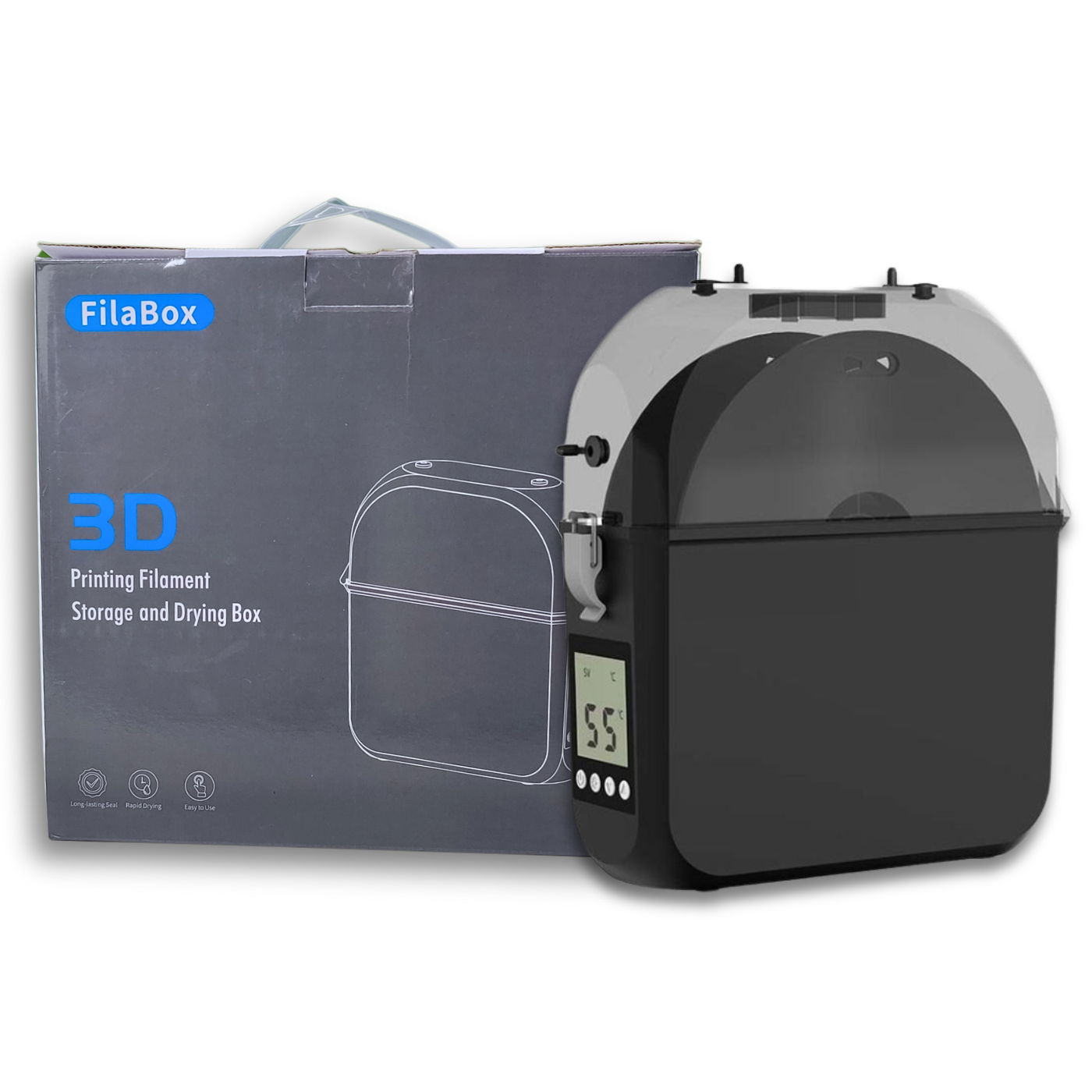 Goofoo D100 3D Printer Single Filament Dryer Box -Black Color