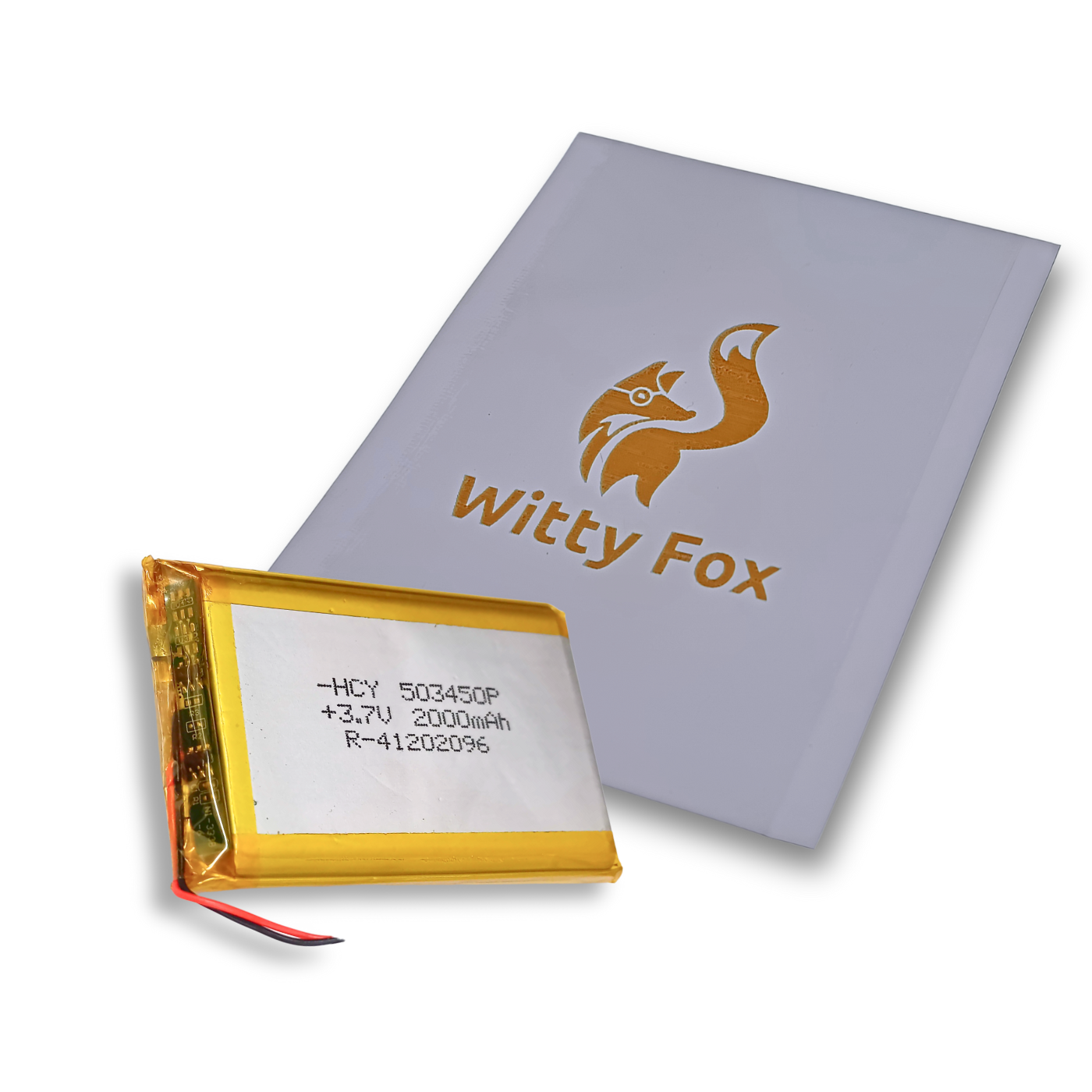 Witty Fox 2000mAh Rechargeable 3.7v LiPo Battery