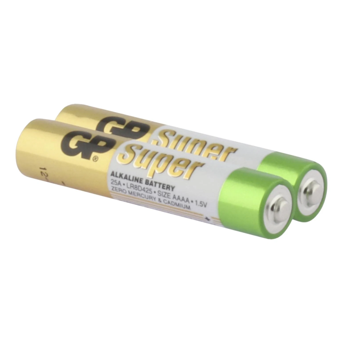 GP Super Alkaline AAAA Battery 1.5V (LR8D425) - Pack of 2 for Electronics